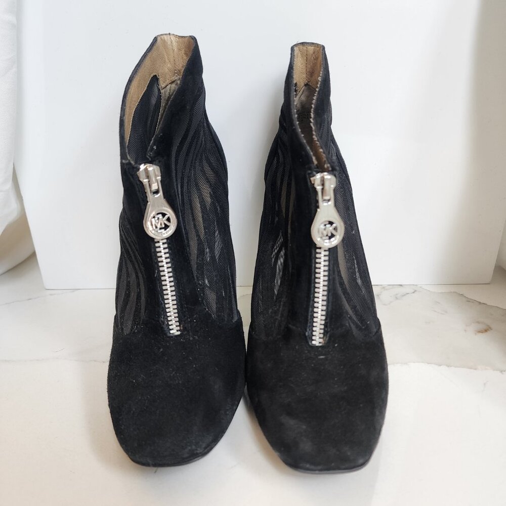 MICHAEL KORS Black Zebra Women's Heeled Booties - Size 7.5M - Picture 3 of 12
